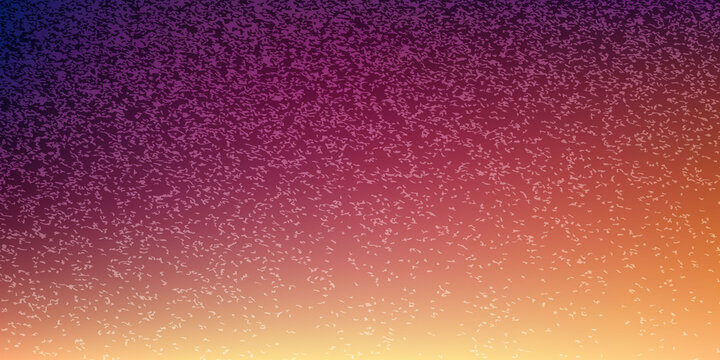 Abstract dark magenta orange and yellow sunset gradient vector background with full noise grain texture