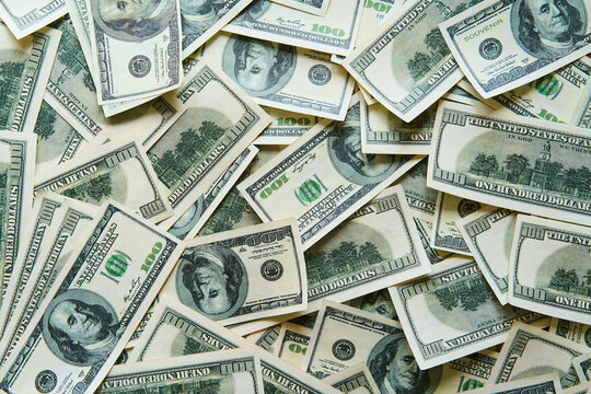 Money background,  one hundred dollar bills