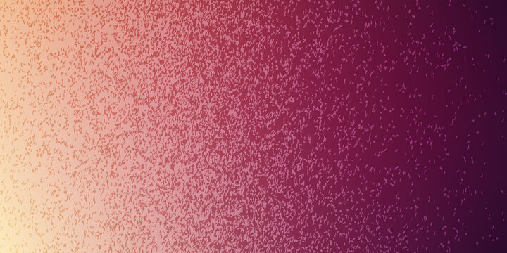 Abstract dark magenta orange and yellow sunset gradient vector background with full noise grain texture