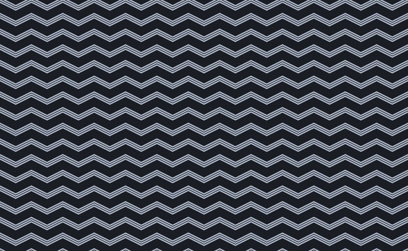 Dark charcoal background, with repeating light, grey horizontal zigzag, chevron line pattern