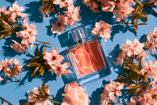 Luminous Perfume And Flowers for International Women's Day