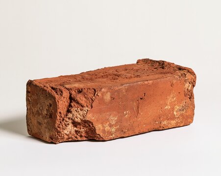 A red brick, showing signs of wear and age.