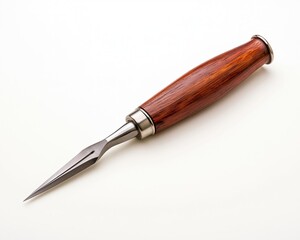 Obraz premium Wooden Handle Chisel with Metal Tip