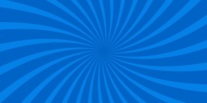Pop art comic blue background with halftone, rays, gradient. Vector cartoon illustration in retro style. Design for comic book, poster, banner