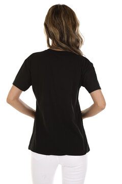 Fashion photoshoot in a studio with a white background for e-commerce