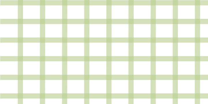 A green and white gingham fabric pattern with a classic check design