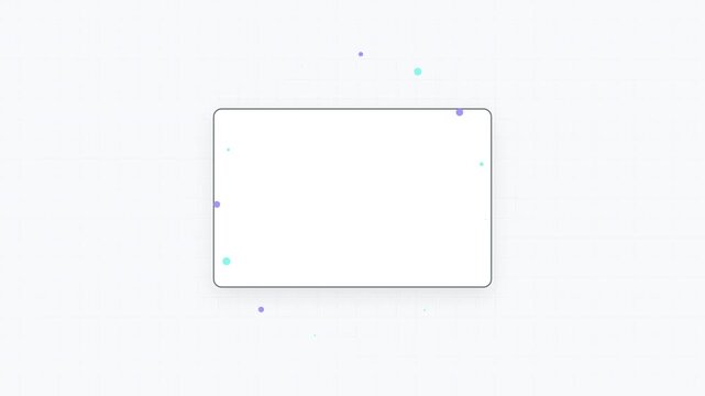 Minimalist Web Interface Animation with Floating Particles