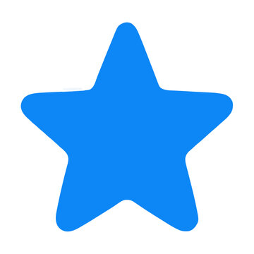 Cute Star Chunky Flat Clipart