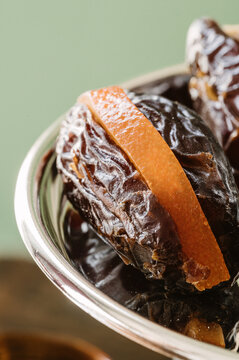 Date filled with orange