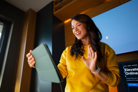 Woman on Video Call