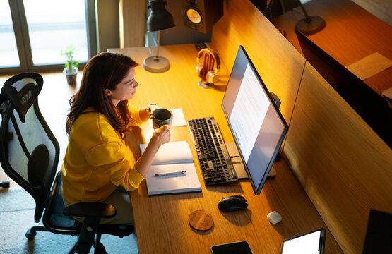 Woman Taking a Coffee Break