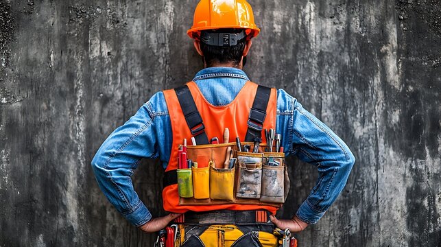 Construction worker in vest.