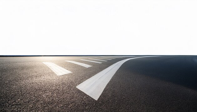 plane track isolated on white background
