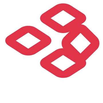 Red diamond geometric shapes shift in smooth transition animation creating modern rhythmic motion graphics display that flows with clean minimalist aesthetic and vibrant crimson digital video.