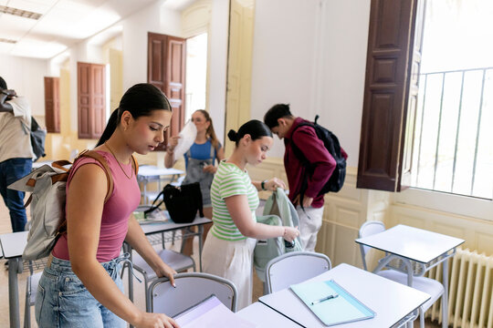Generation Z Students Engaged in a Classroom Setting