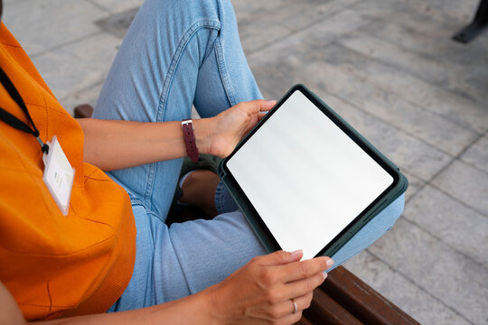 Tablet Mockup Outdoors