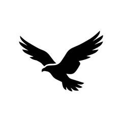 Fototapeta premium Black Eagle illustration Silhouette Stock vector images