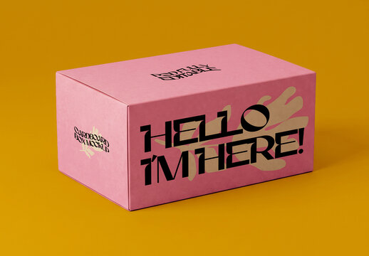 Cardboard Box Mockup