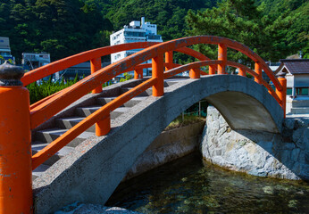 Fototapeta premium 弁天波止場の浮島橋