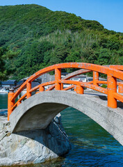 Naklejka premium 弁天波止場の浮島橋