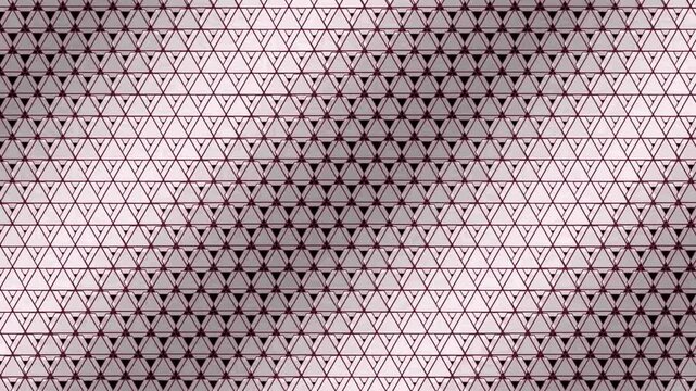 Abstract geometric pattern with repeating triangles and hexagonal shapes in black and white monochrome digital design