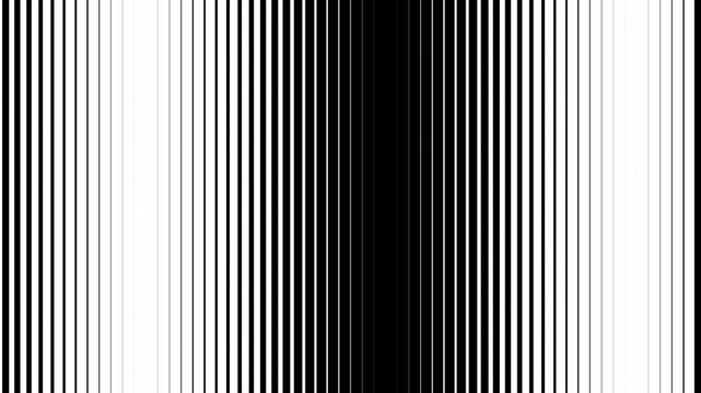 Black and white vertical lines pattern with varying thickness and spacing creating a modern abstract background texture for creative graphic design projects and digital art