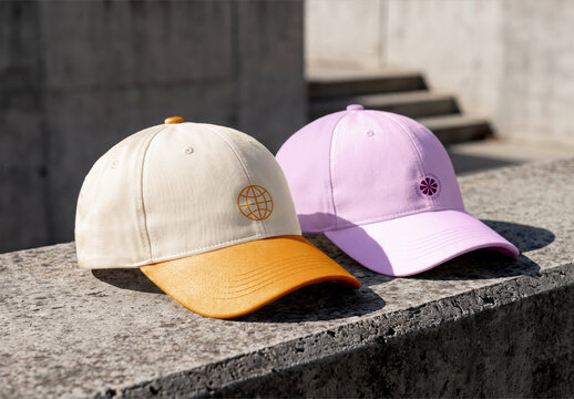 Baseball Cap Mockup Outdoor