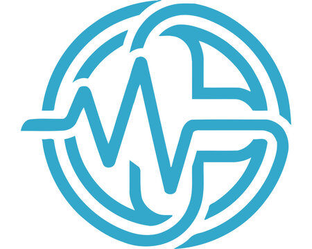 Modern minimalist logo design with stylized W and M letters.