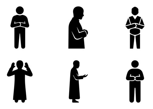 Salah Position and Islamic Prayer Icon