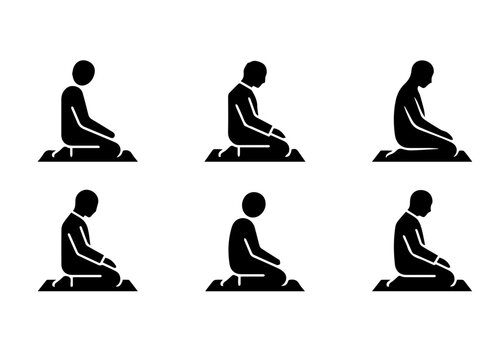 Salah Position and Islamic Prayer Icon