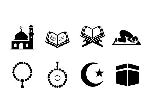 Salah Position and Islamic Prayer Icon