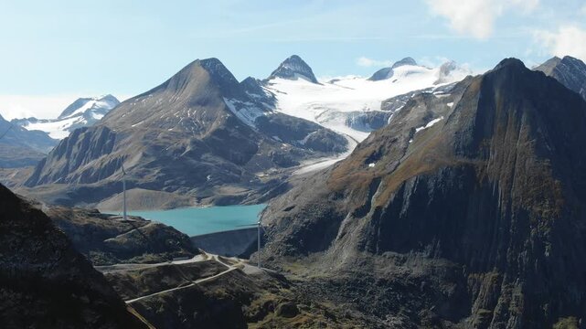 Lago del Gries dal passo della Novena, Svizzera