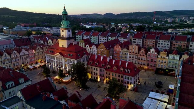 Town hall in Jelenia Gora, Lower Silesian Voivodeship, Poland