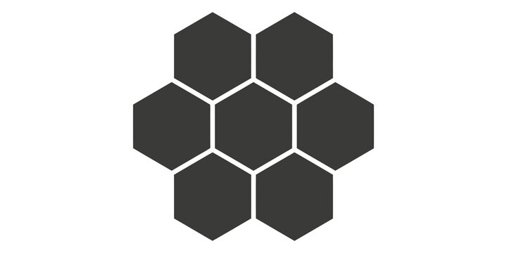 Gray honeycomb pattern with hexagonal shapes for modern abstract design.