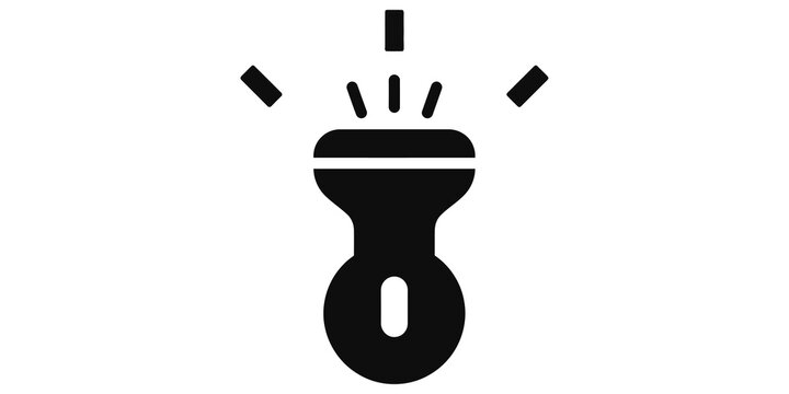 Flashlight icon for light illumination and emergency power source.