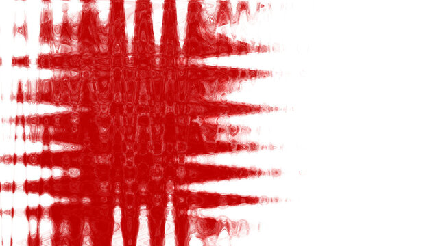 Bandera roja y blanca de Castilla-La Mancha. Reinterpretaciones abstractas de banderas.