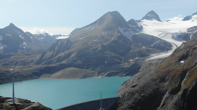 Lago del Gries dal passo della Novena, nufenenpass, Svizzera