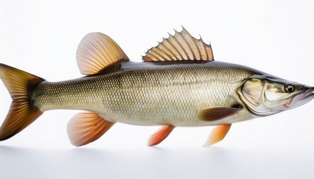 the asp fish aspius aspius fishing catch of predatory fish animals isolated on white background