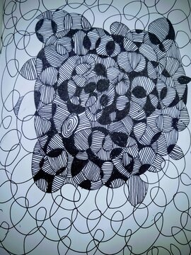 abstract background with flowers