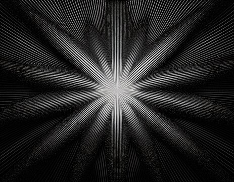 black star burst grunge sparkle with stipple grainy texture pointillism dots star gradient or dotwork pattern grain noise halftone
