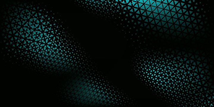 Simple Triangles Halftone Pattern Vector Abstract Geometric Technology Background. Triangular Half Tone Texture.