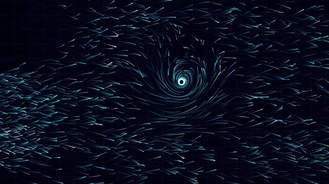Hypnotic water vortex spiral motion seamless loop abstract background, swirling water abstract, water