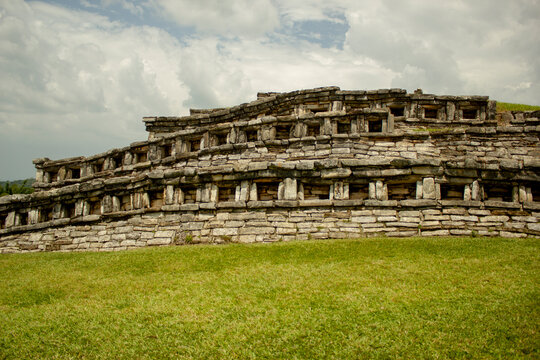 Ancient Mesoamerican Ruins at Yohualichan, Mexico