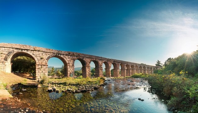the ancient aqueduct that provided water to nikopolis