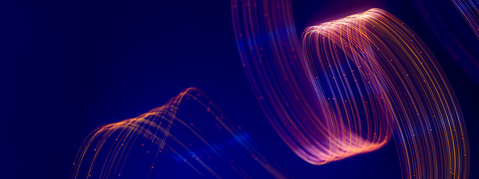 3D Neon Curves Technology