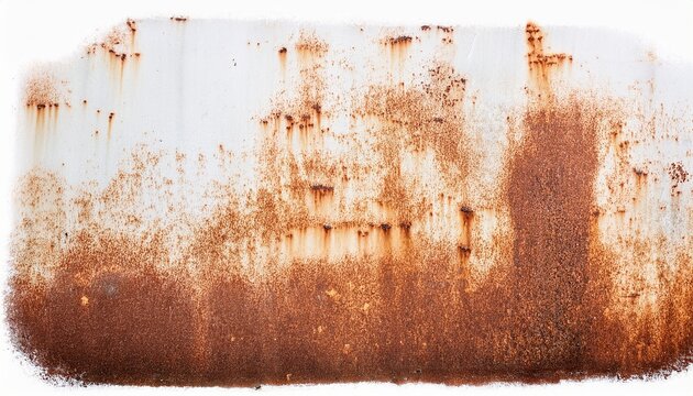 rust texture grunge overlay surface with white background