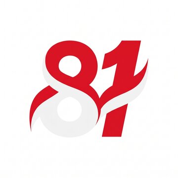 HUT RI 81 Indonesia Independence Day Red White Logo Vector