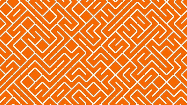A loop animation geometric line pattern background with motion blur