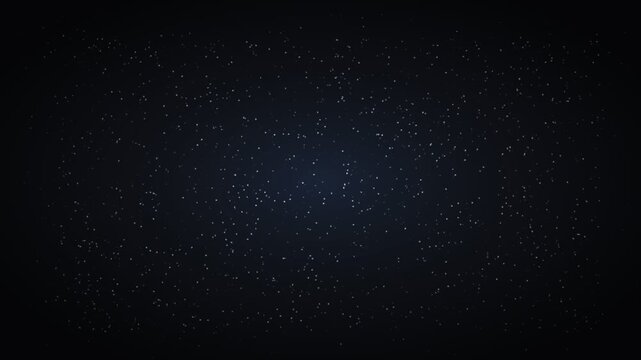 Dark blue pixel particle dust background video, black space texture with moving bokeh, dark sci-fi atmosphere for cinematic overlay