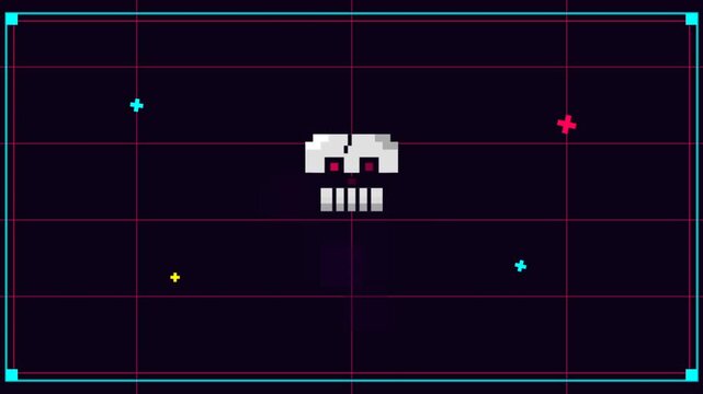 Retro Pixel Space Shooter Gameplay Frame Sequence.